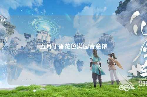 五月丁香花色满园春意浓